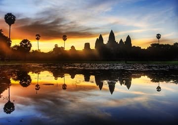 Angkor Wat at sunrise.